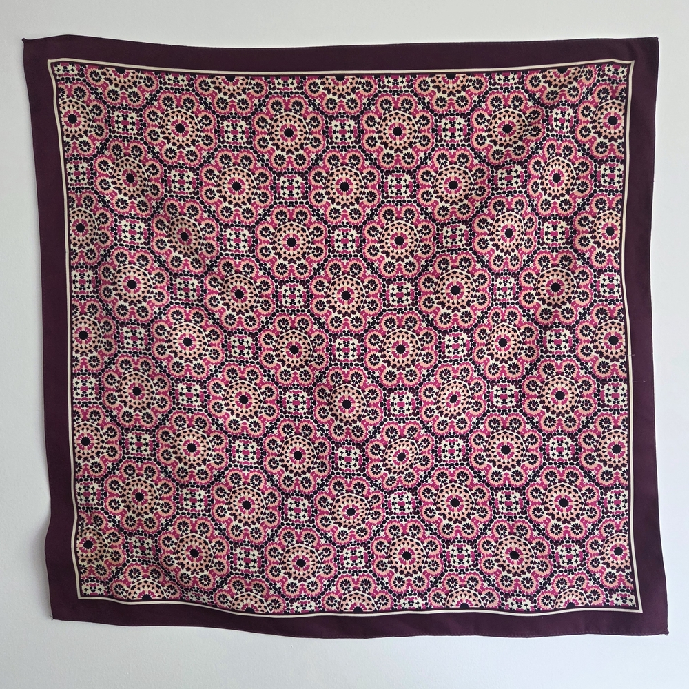 J. Crew Pink and Purple Floral Scarf